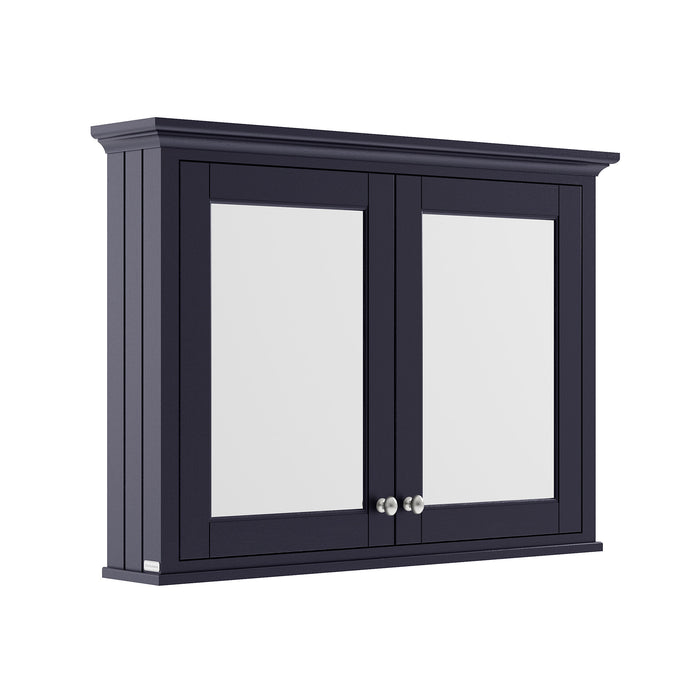Old London 1050mm Twilight Blue Wall Hung Mirror Cabinet