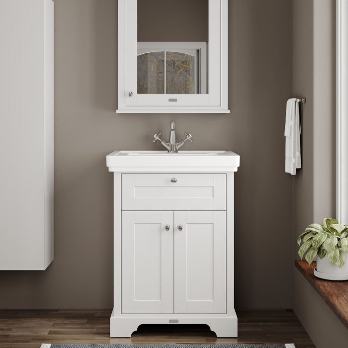 Old London 600mm Timeless Sand 2 Door Floor Standing Vanity Unit