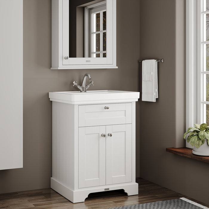 Old London 600mm Timeless Sand 2 Door Floor Standing Vanity Unit