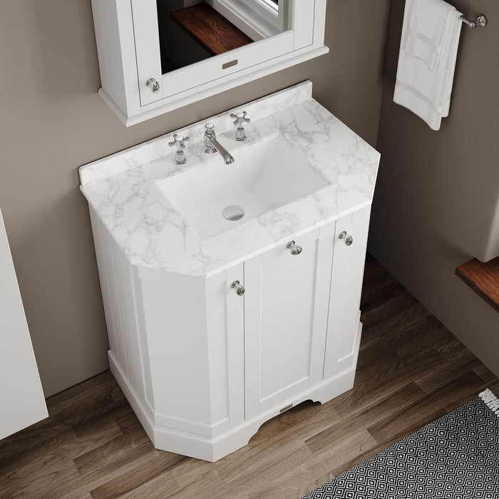 Old London 750mm Timeless Sand 2 Door Floor Standing Vanity Unit