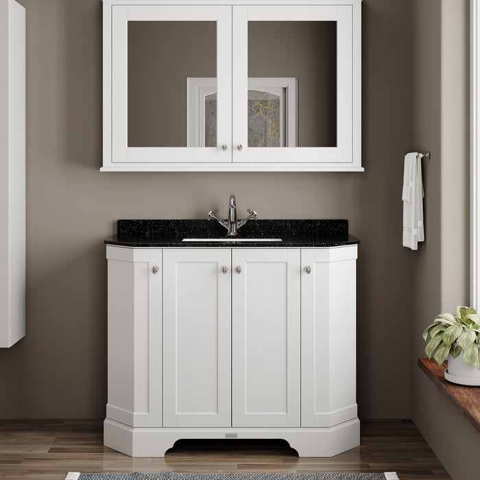Old London 1000mm Timeless Sand 4 Door Floor Standing Vanity Unit