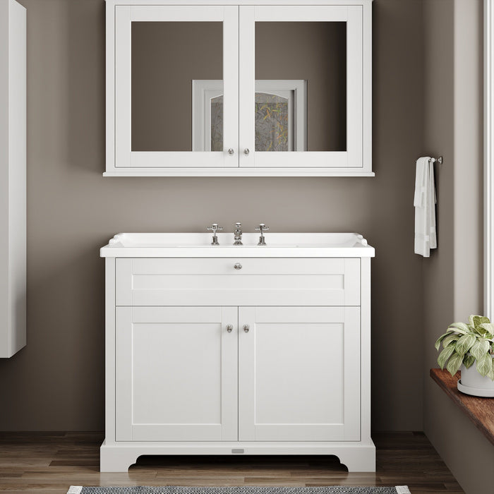 Old London 1000mm Timeless Sand 2 Door Floor Standing Vanity Unit