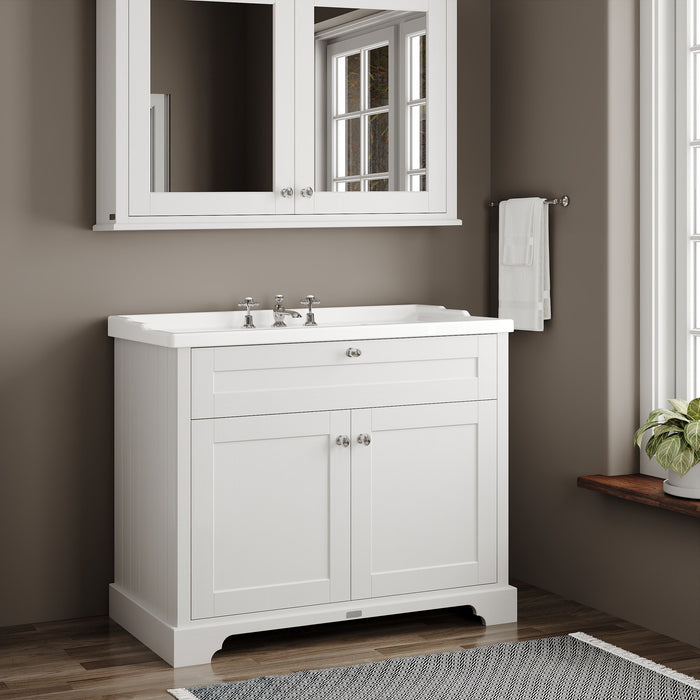 Old London 1000mm Timeless Sand 2 Door Floor Standing Vanity Unit