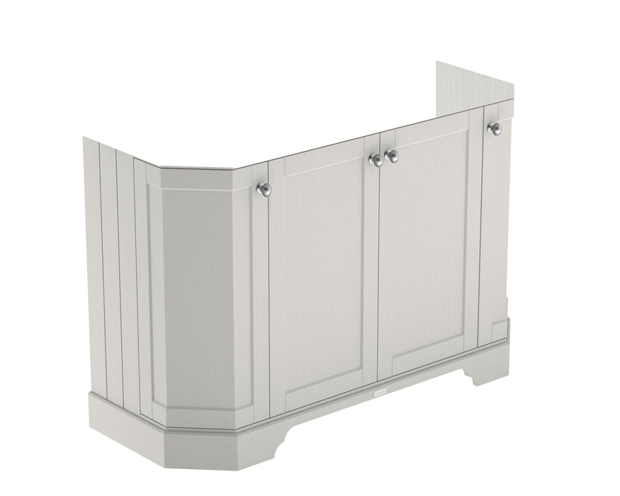 Old London 1200mm Timeless Sand 4 Door Floor Standing Vanity Unit Standing Angled