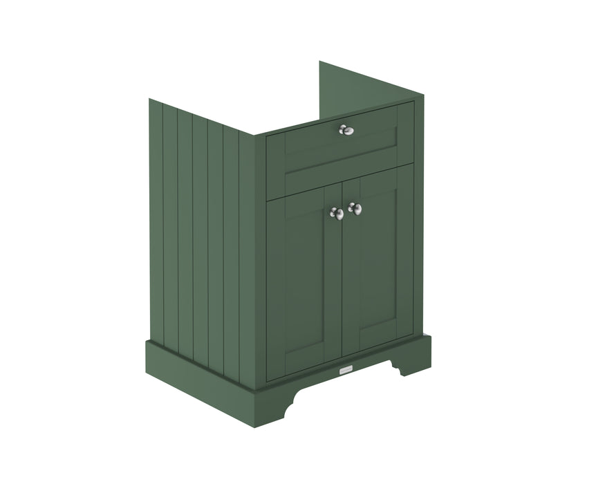 Old London 600mm Hunter Green 2 Door Floor Standing Vanity Unit