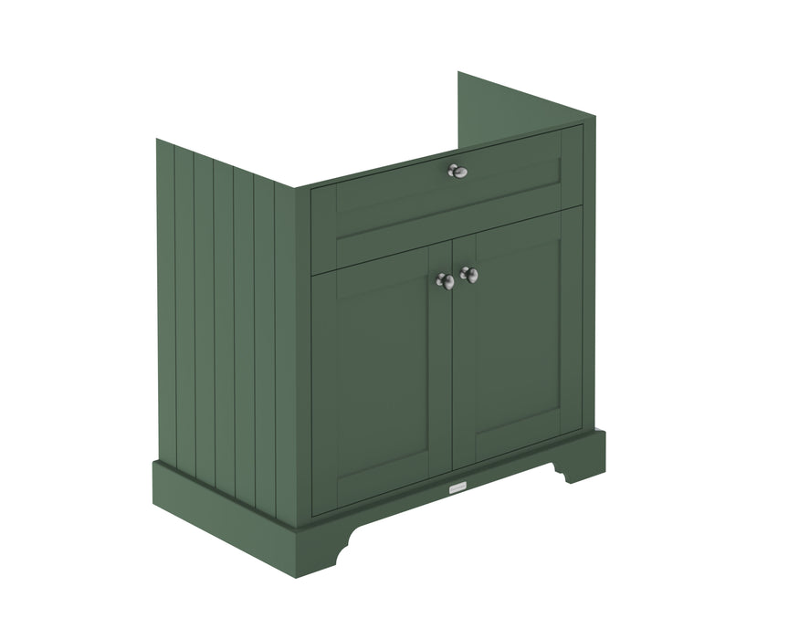 Old London 800mm Hunter Green 2 Door Floor Standing Vanity Unit