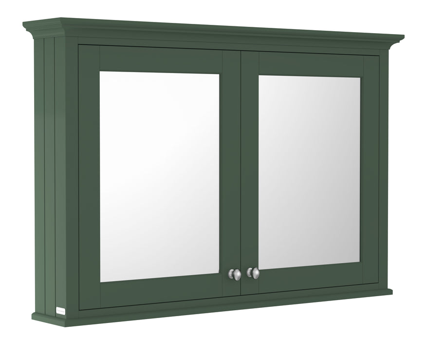 Old London 1050mm Hunter Green Wall Hung Mirror Cabinet