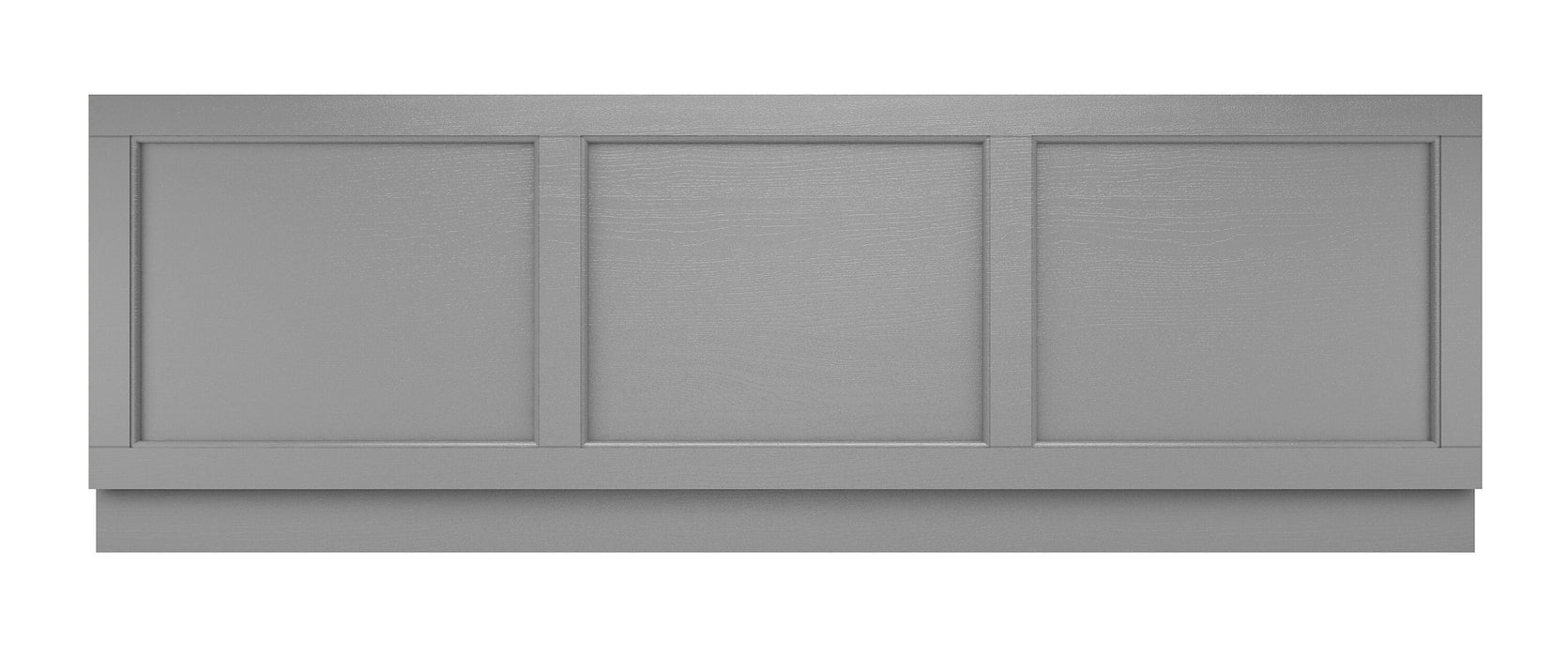 Old London 1700mm Storm Grey MDF Vinyl Straight Front Bath Panel
