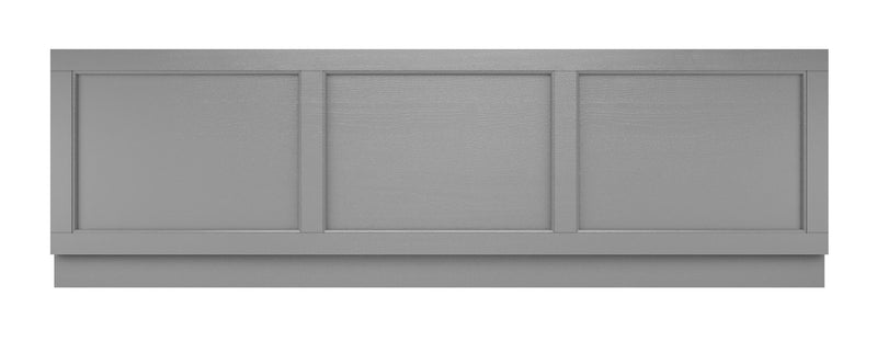 Old London 1800mm Storm Grey MDF Vinyl Straight Front Bath Panel