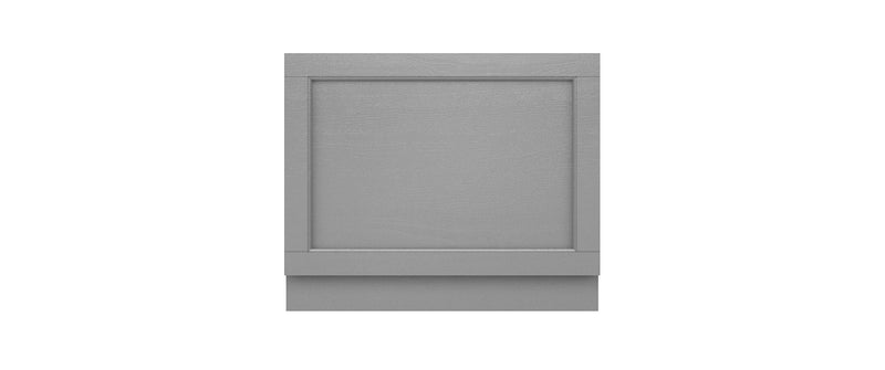 Old London 700mm Storm Grey MDF Vinyl Straight End Bath Panel