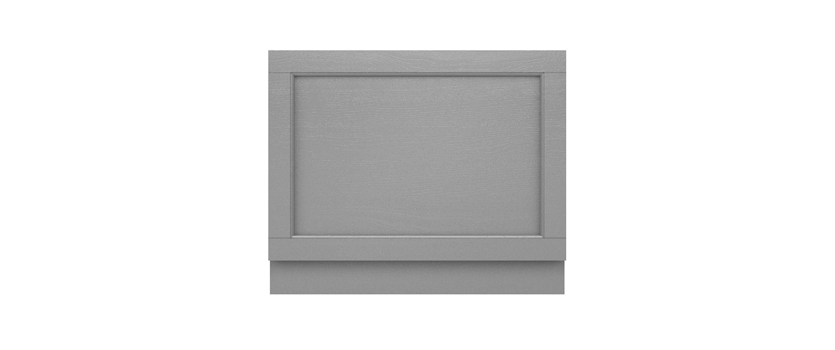 Old London 700mm Storm Grey MDF Vinyl Straight End Bath Panel