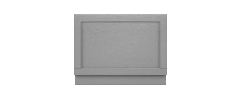 Old London 750mm Storm Grey MDF Vinyl Straight End Bath Panel