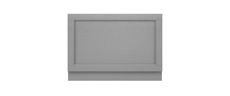 Old London 800mm Storm Grey MDF Vinyl Straight End Bath Panel
