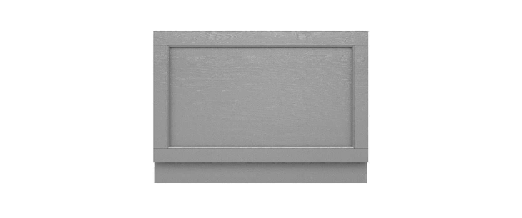 Old London 800mm Storm Grey MDF Vinyl Straight End Bath Panel