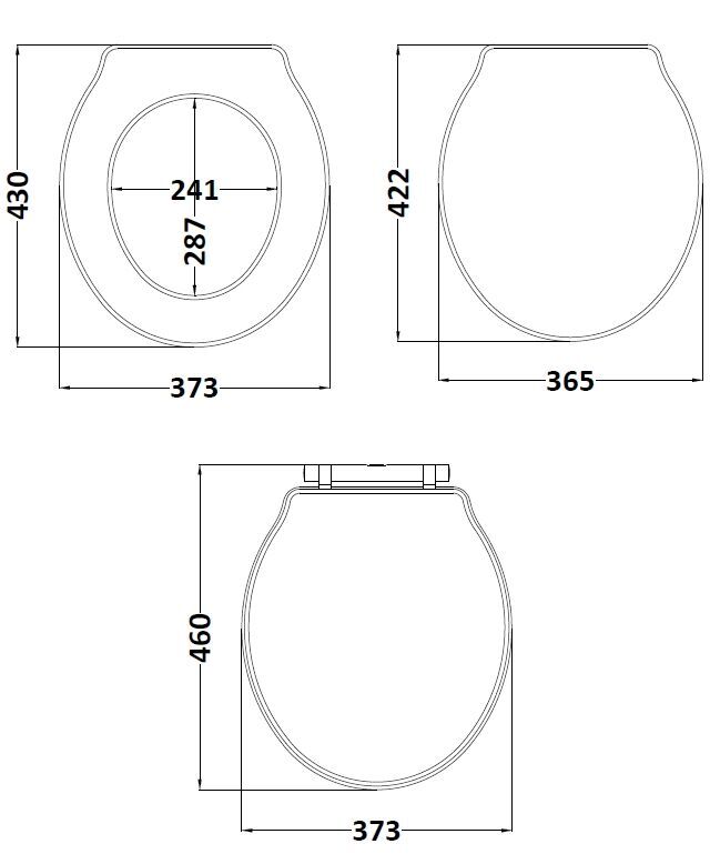 Old London Chancery Timeless Sand Round Soft Close Traditional Toilet Seat With Top Fix Hinge