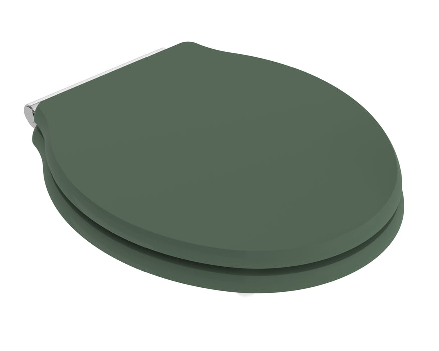 Old London Chancery Hunter Green Round Soft Close Traditional Toilet Seat With Top Fix Hinge