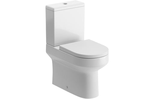 Laurentine Rimless Close Coupled Fully Shrouded WC & Soft Close Seat