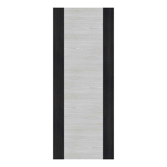 Deanta Flush Light Grey Ash Dark Grey Edges Door
