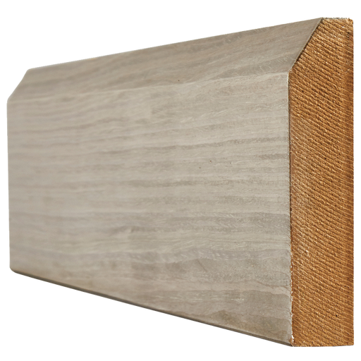 LIGHT GREY PRE-FINISHED SKIRTING CHAMFERED
