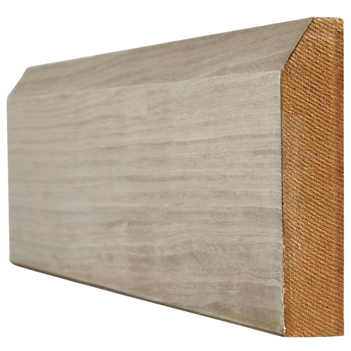 LIGHT GREY PRE-FINISHED SKIRTING CHAMFERED