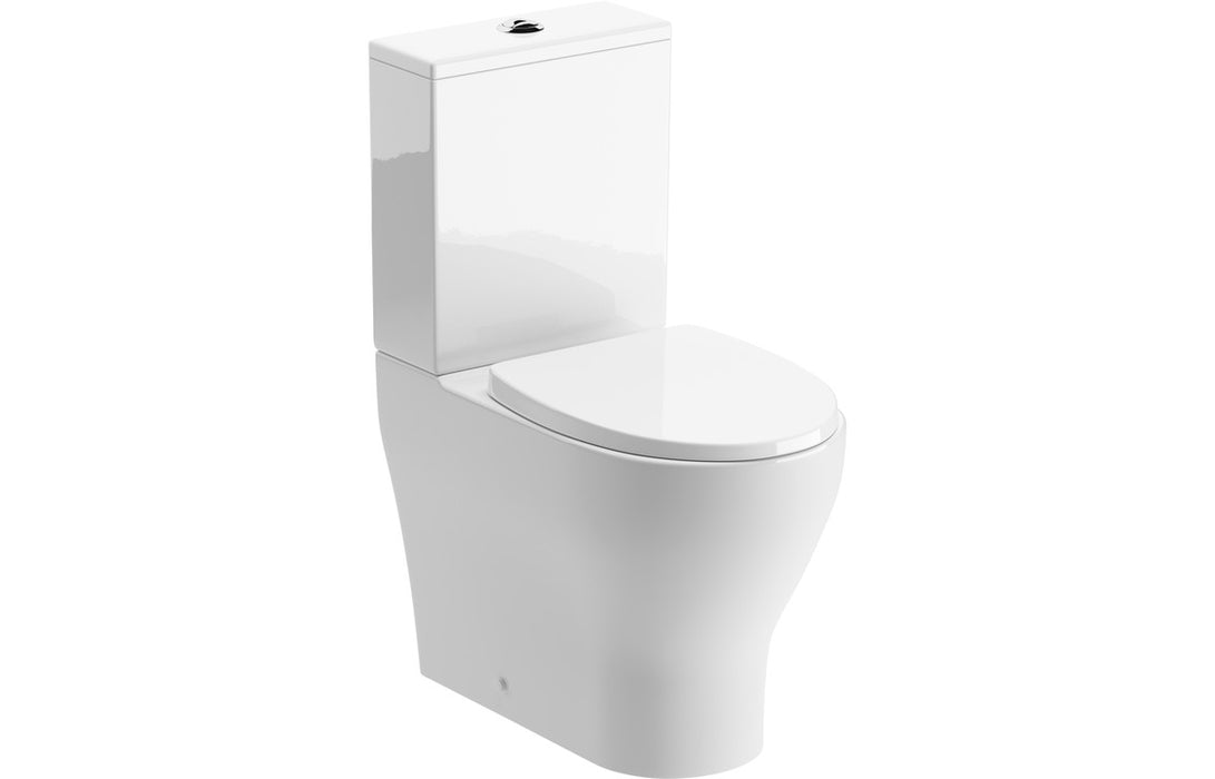 Liliane Rimless Short Projection Close Coupled Fully Shrouded WC & Soft Close Seat
