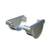 Lindab Galvanised Half Round Steel Gutter Right Hand Stop End 190mm