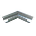 Lindab Magestic Galvanised 100mm Half Round Steel Gutter Angle External 90 Degrees