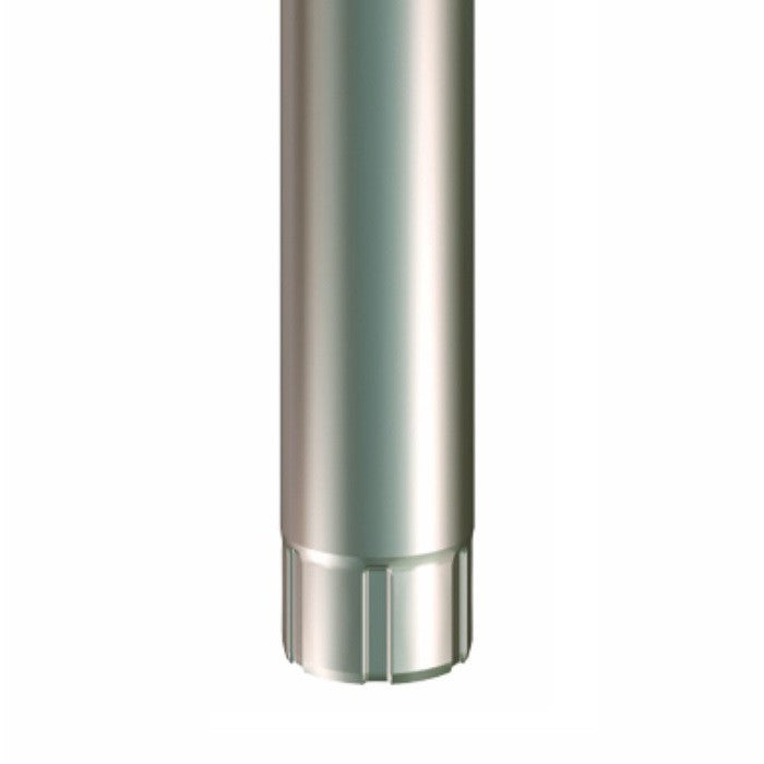 Lindab Magestic Galvanised 120mm Steel Downpipe x 3m