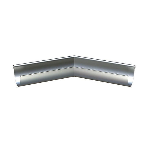 Lindab Magestic Galvanised 125mm Half Round Steel Gutter Angle External 135 Degrees