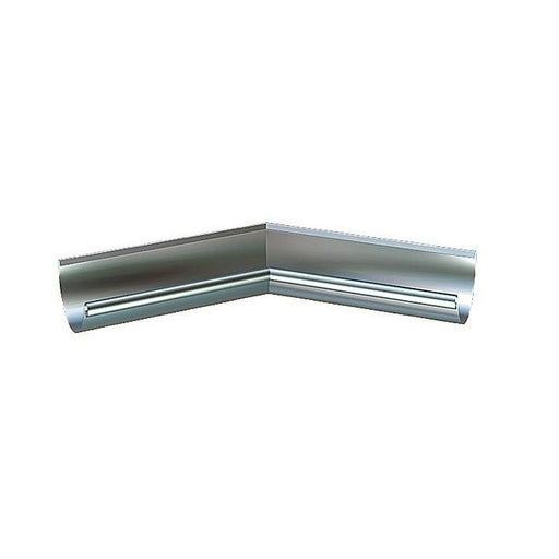 Lindab Magestic Galvanised 125mm Half Round Steel Gutter Angle Internal 135 Degrees