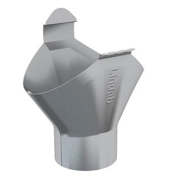 Lindab Magestic Galvanised 125mm Half Round Steel Gutter Outlet (87mm)