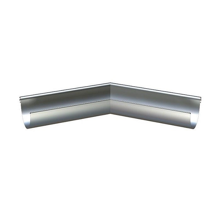 Lindab Magestic Galvanised 150mm Half Round Steel Gutter Angle External 135 Degrees