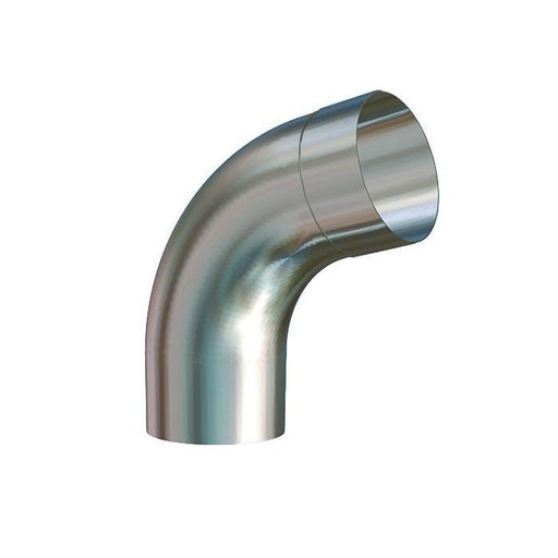 Lindab Magestic Galvanised 75mm Steel Downpipe Bend 70 degrees (Single Socket)