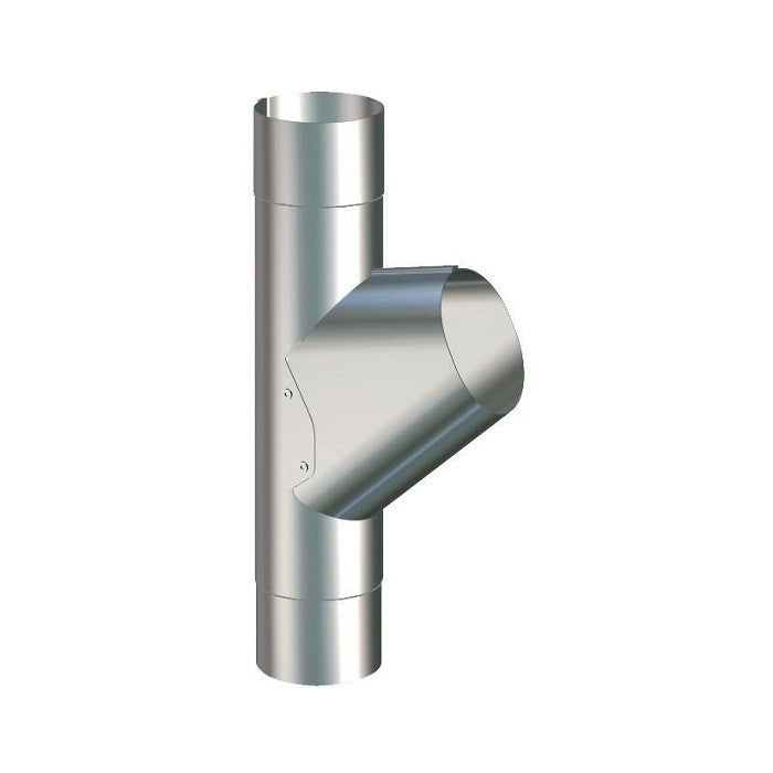 Lindab Magestic Galvanised 75mm Steel Downpipe Branch