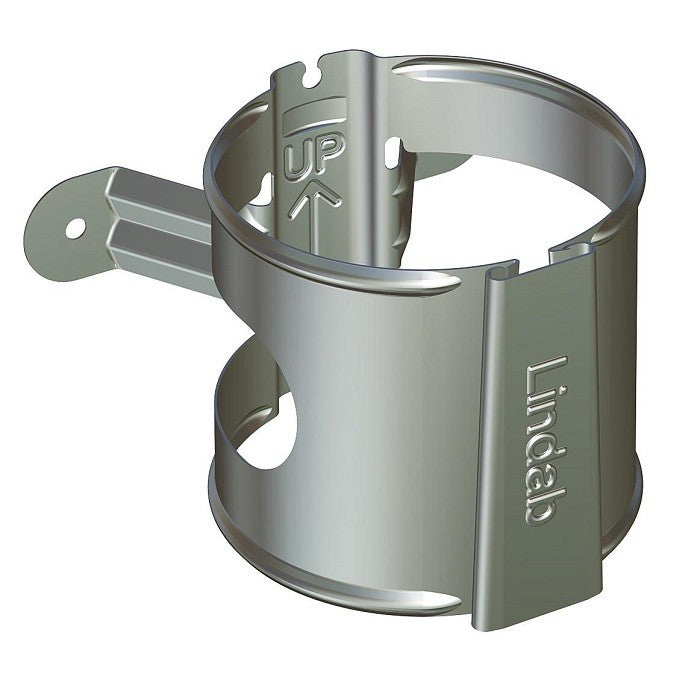 Lindab Magestic Galvanised 87mm Steel Downpipe Bracket