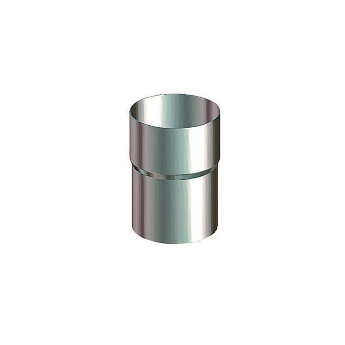 Lindab Magestic Galvanised 87mm Steel Downpipe Coupler