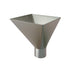 Lindab Magestic Galvanised Large Square Water Hopper with 75mm Outlet