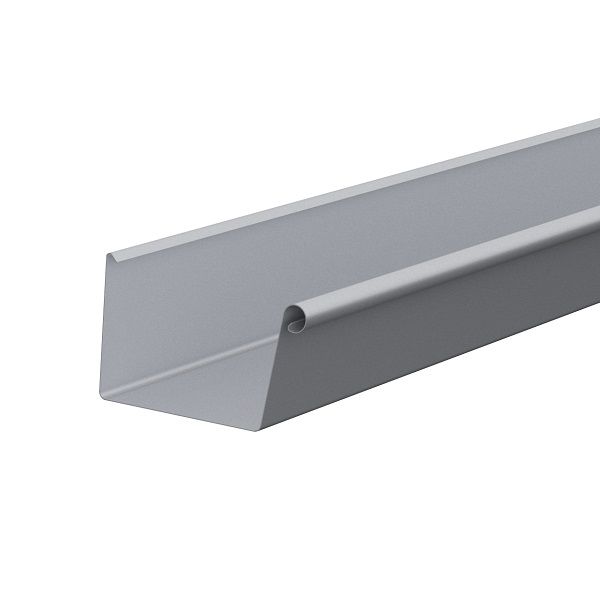 Lindab Magestic Galvanised Steel Rectangular Gutter 3m 140mm