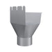 Lindab Magestic Galvanised Steel Rectangular Gutter Outlet 87mm 140mm
