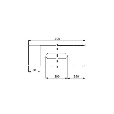 Lindab Magestic Galvanised Steel Rod Access Pipe 1m MSTRA 87mm