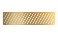 Linear Tray Waste Cover - Brushed Brass