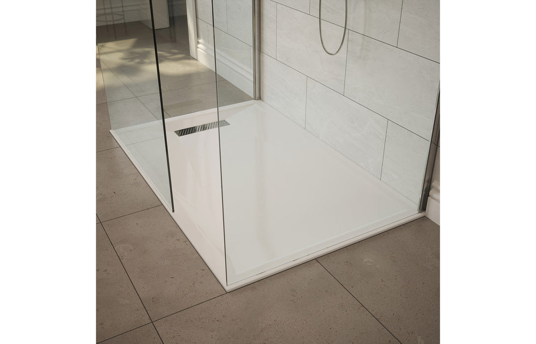 Linear Tray Waste & Cover - Chrome