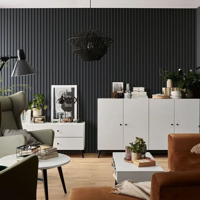 Linerio L-Line Anthracite Slat Panel