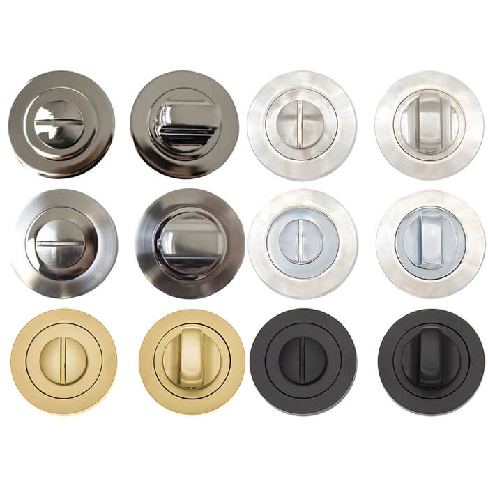 Deanta Round Thumb-Turn Lock for Doors - 51mm Dia