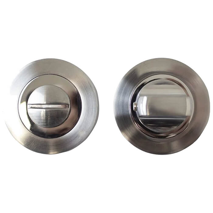 Deanta Round Thumb-Turn Lock for Doors - 51mm Dia