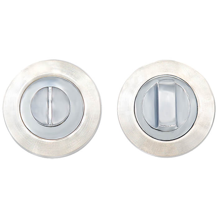 Deanta Round Thumb-Turn Lock for Doors - 51mm Dia