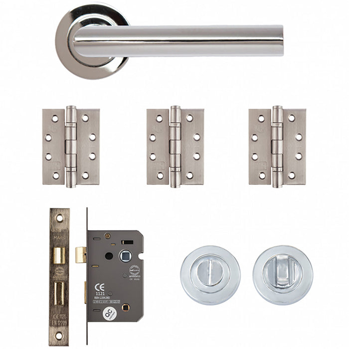 Deanta Ares Bathroom Kit Polished Chrome Finish