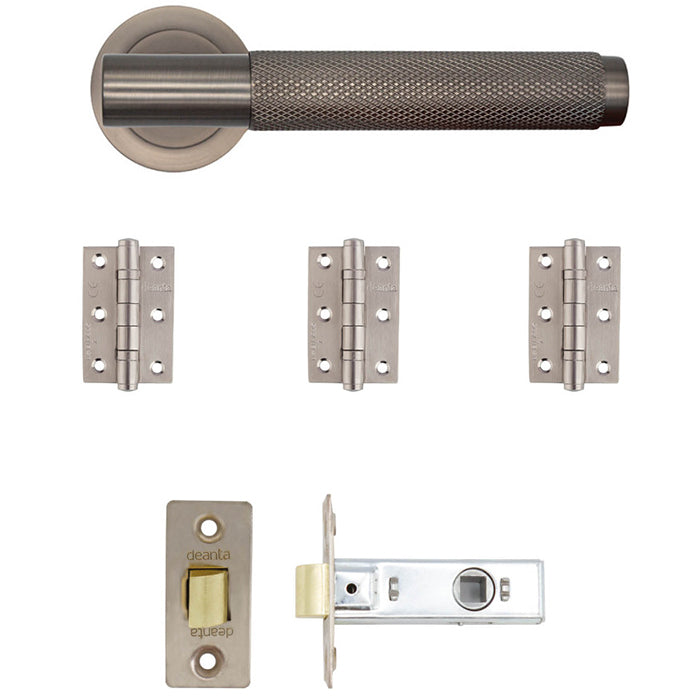 Deanta Sparta Latch Kit Matt Satin Black Nickel