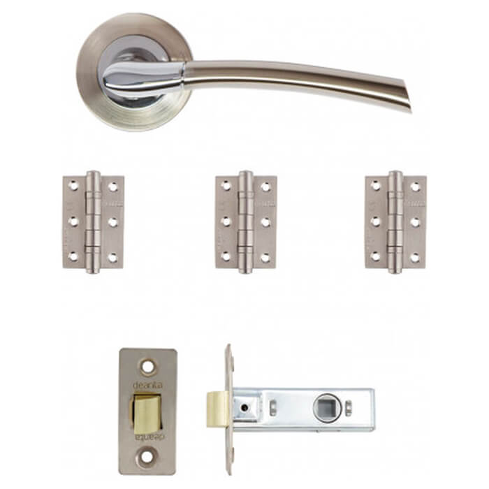 Deanta Hera Latch Kit Satin Nickel Chrome Finish