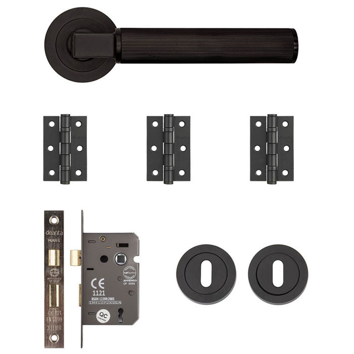 Deanta Delphi Mortice Kit Matt Antique Brass